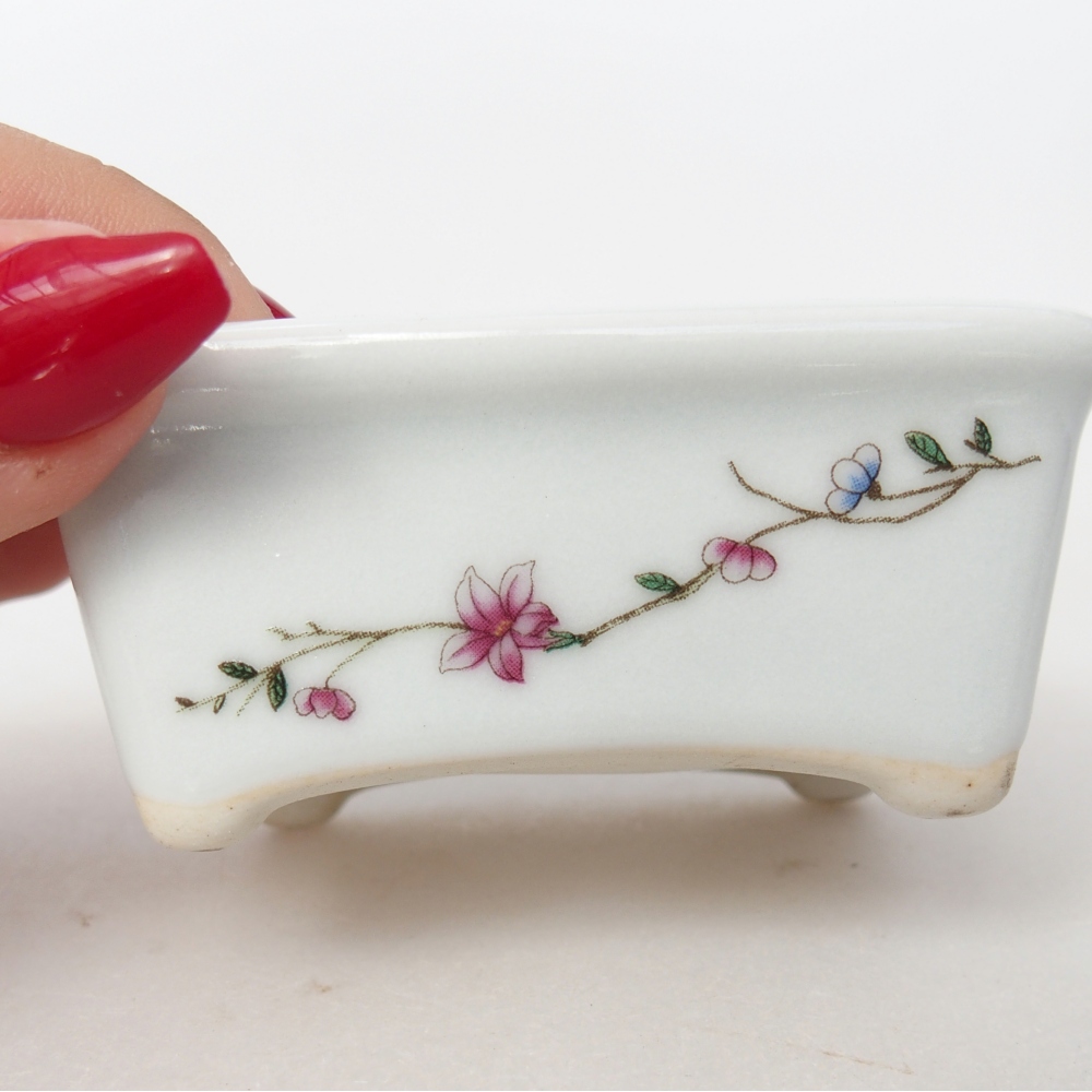 Mini bonsai 8 x 6,5 x 3,5 cm, bianco