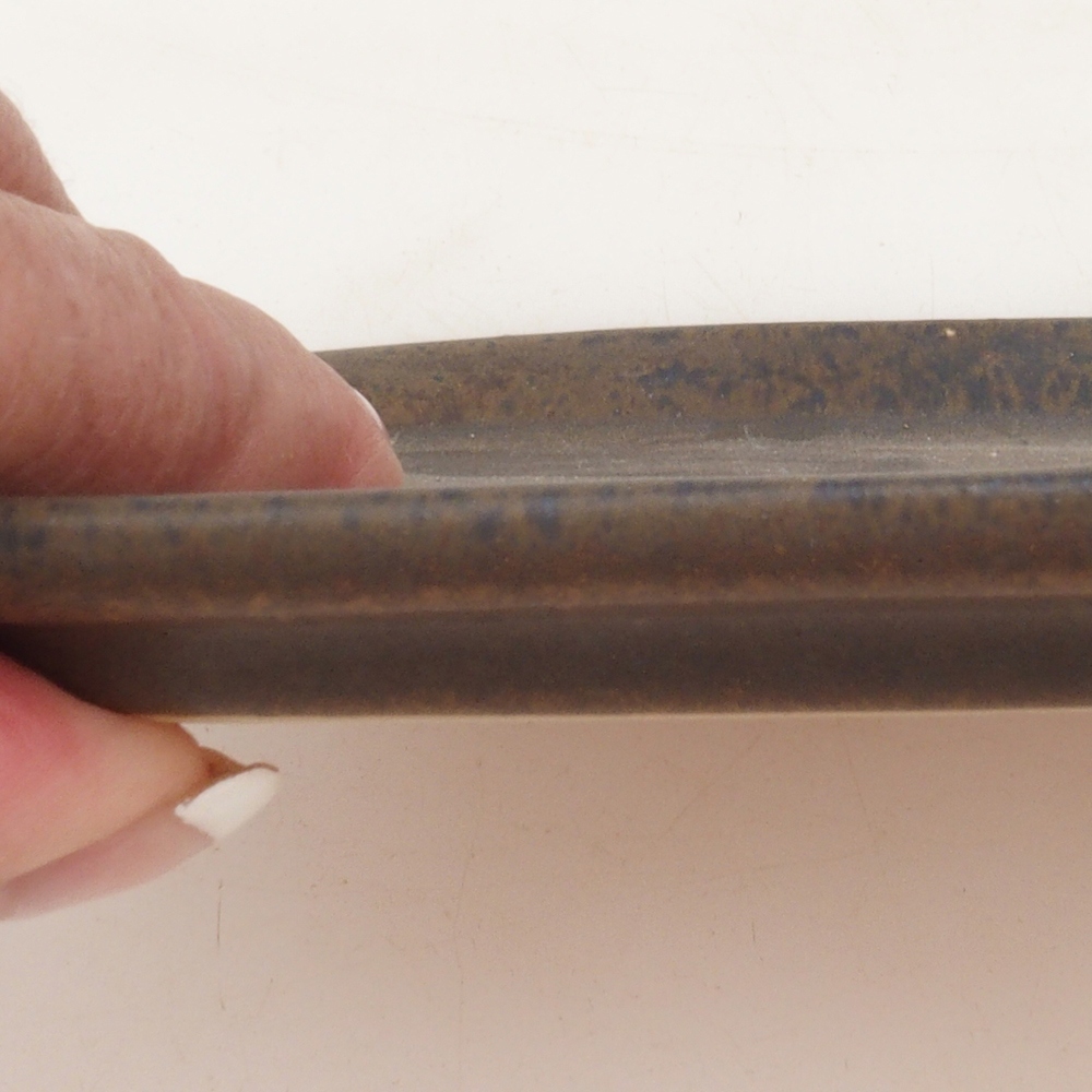 Ciotola in ceramica H50 - 18 x 13 x 1 cm - marrone