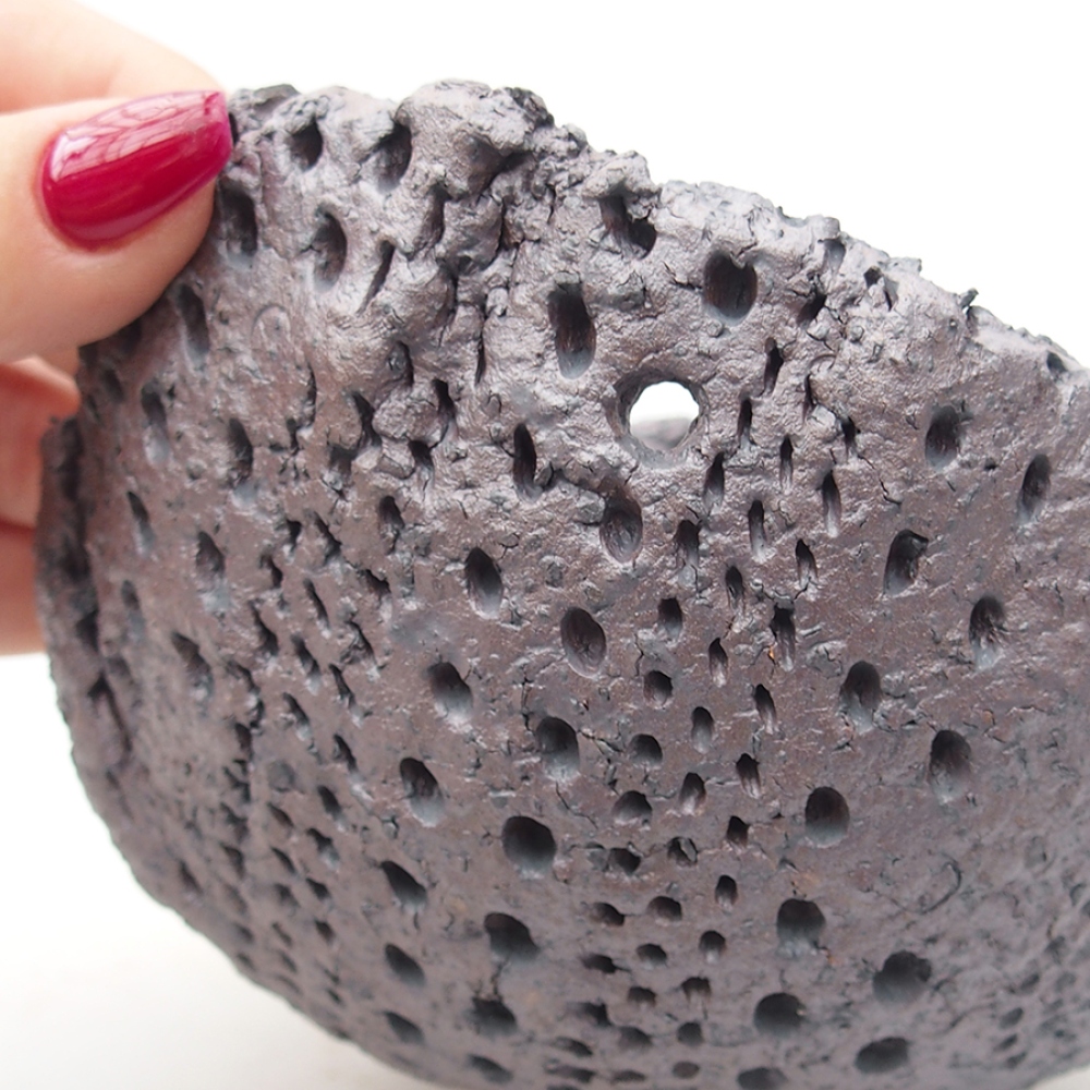 Guscio in ceramica 14 x 12,5 x 8 cm, colore metallizzato