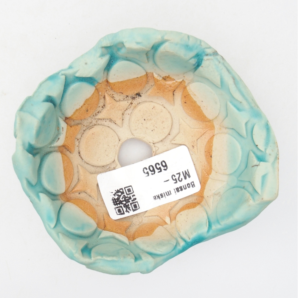 Conchiglia in ceramica 8,5 x 9 x 4 cm , colore blu