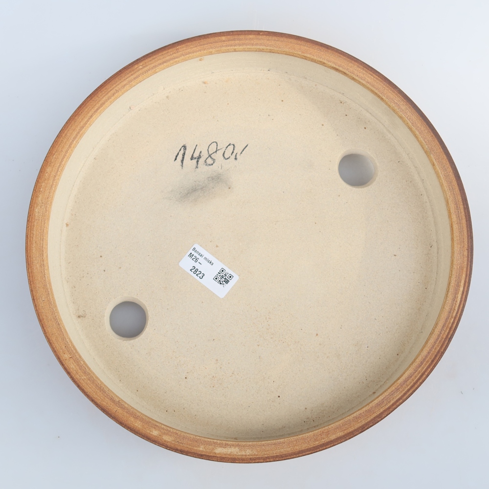 Ciotola in ceramica  29,5 x 29,5 x 5,5 cm, colore marrone