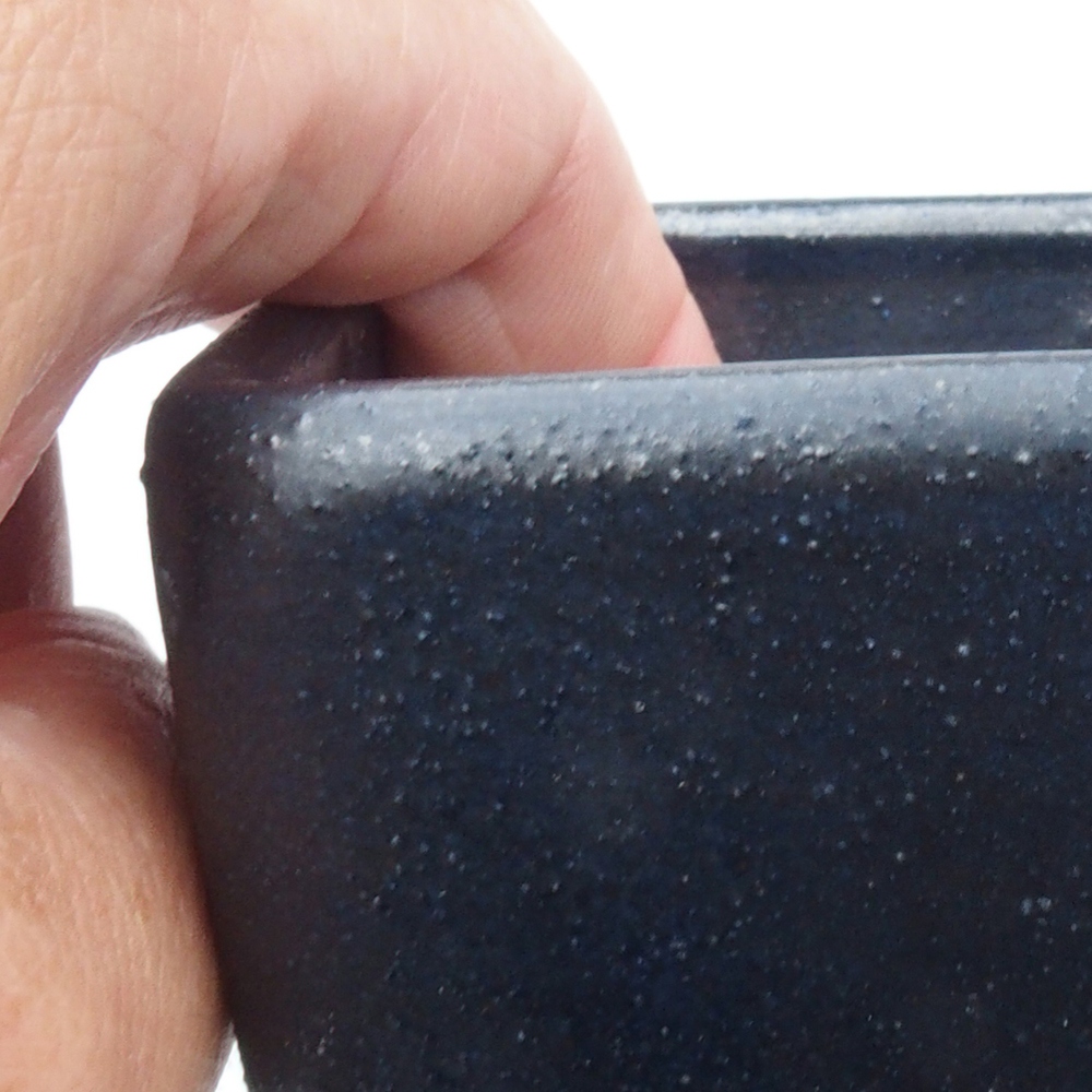 Ciotola bonsai in ceramica 8 x 8 x 10,5 cm, colore blu