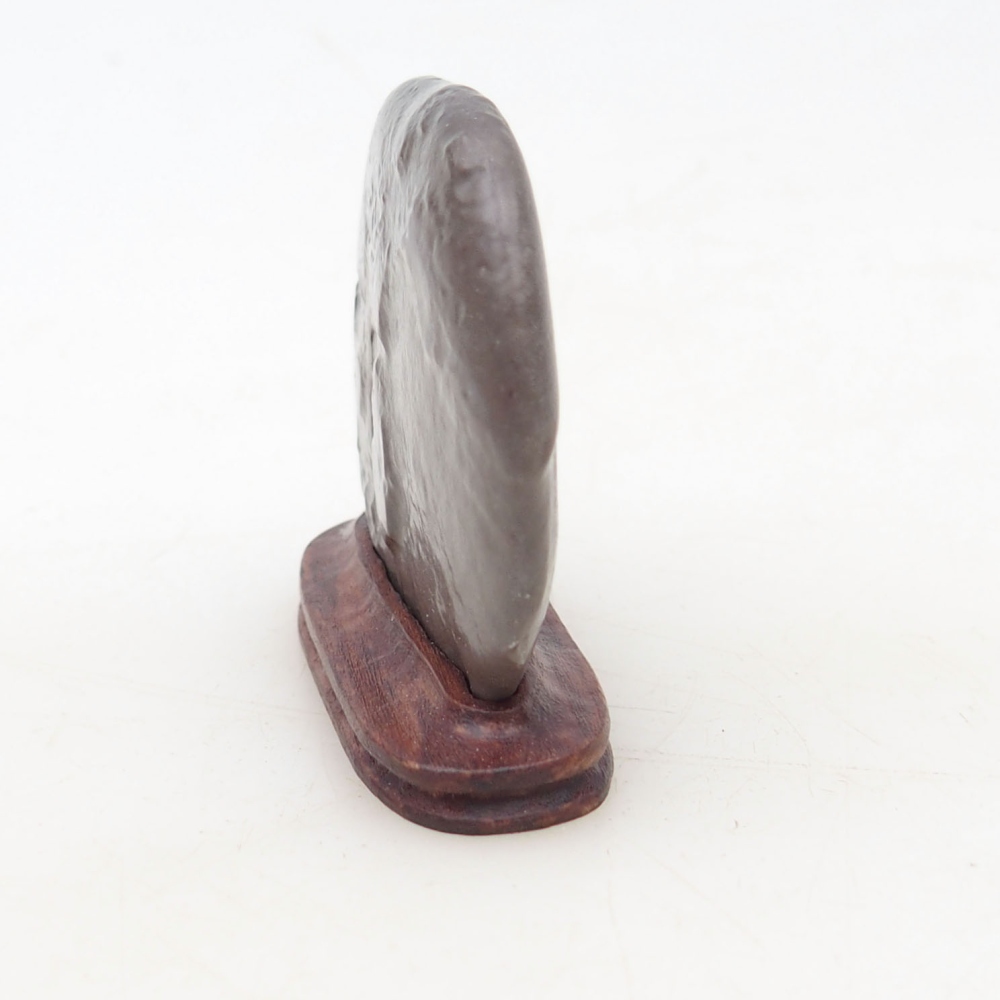 Suiseki - Pietra con DAI (base in legno)