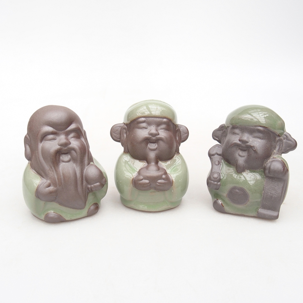 Statuetta in ceramica 3 pezzi