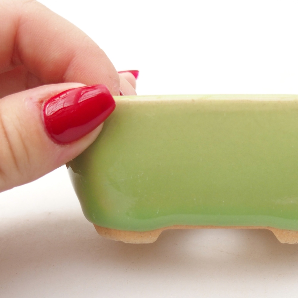 Ciotola bonsai in ceramica 26 x 26 x 8 cm, colore rosso