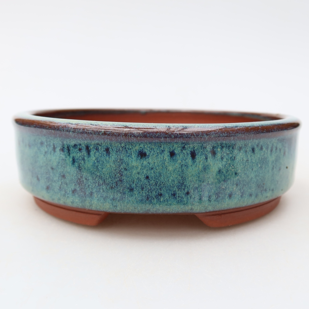 Ciotola bonsai in ceramica 13 x 13 x 4 cm, verde