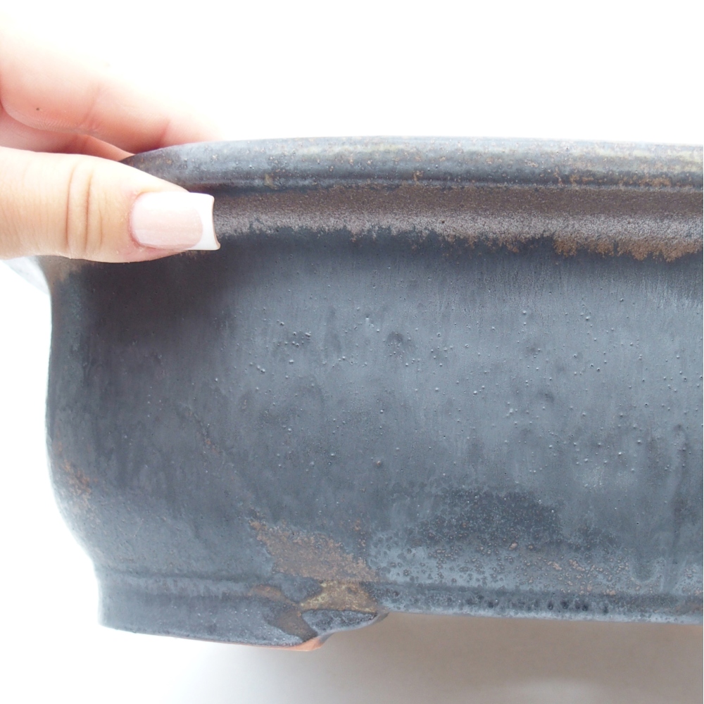 Ciotola per bonsai in ceramica 30 x 26 x 10,5 cm, marrone