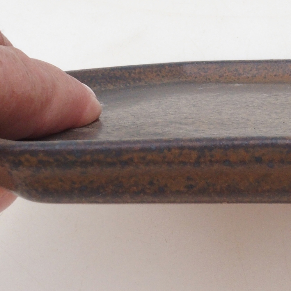 Ciotola in ceramica H14 - 18 x 18 x 1 cm - marrone