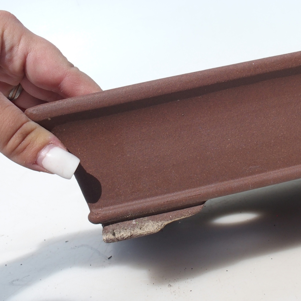 Ciotola per bonsai 30 x 24 x 7 cm betulla marrone