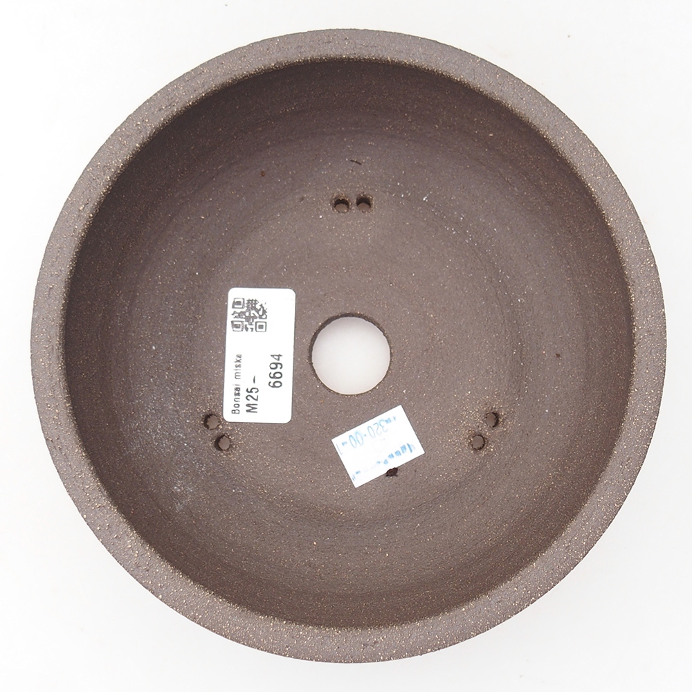 Ciotola per bonsai in ceramica 16,5 x 16,5 x 6 cm, marrone