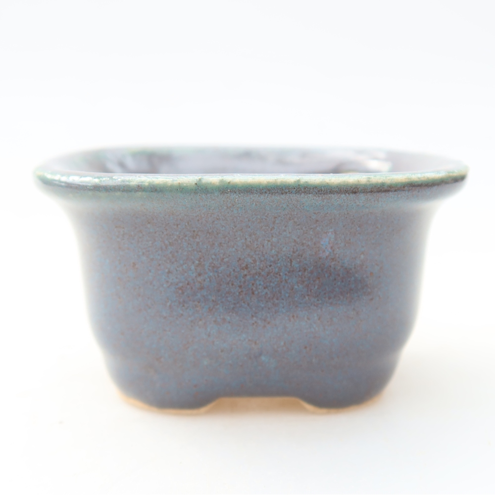 Vaso da bonsai in ceramica 6 x 5 x 3 cm, colore grigio