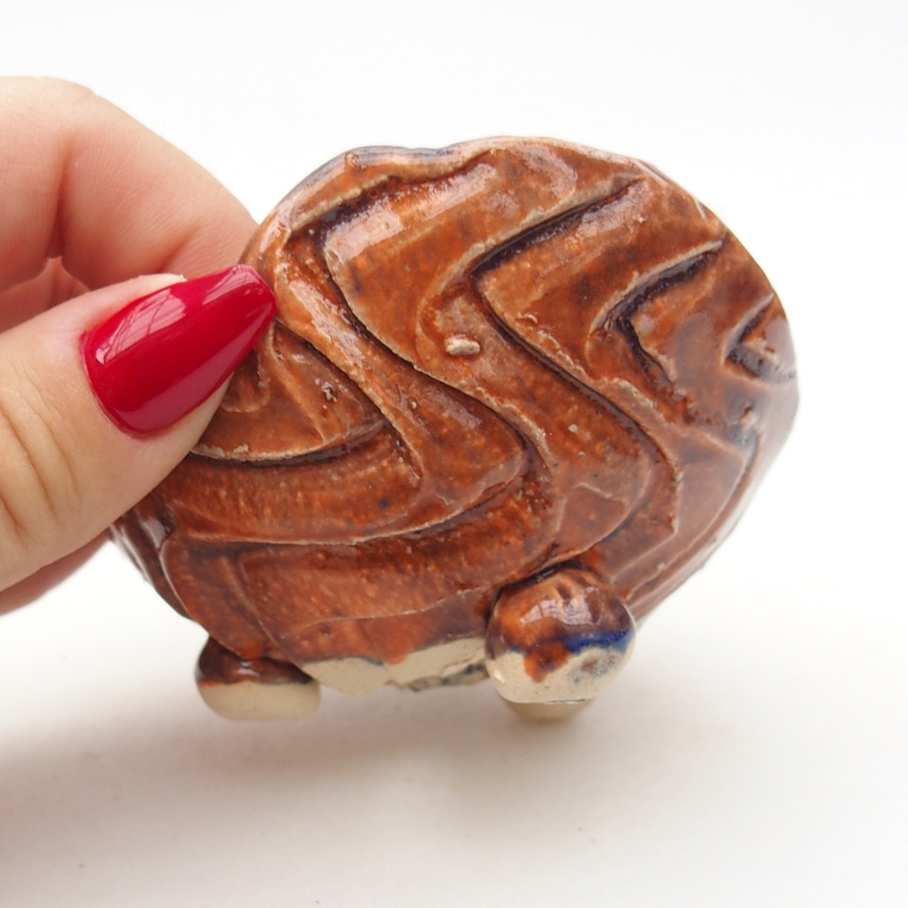 Guscio in ceramica 8 x 9,5 x 5 cm , colore arancione