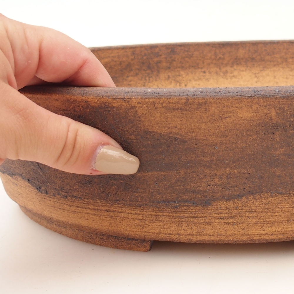 Ciotola per bonsai 33 x 26 x 8 cm , colore marrone