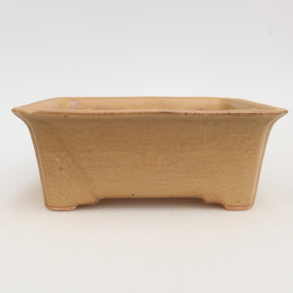 Vaso da bonsai in ceramica 18 x 14 x 7 cm, colore beige