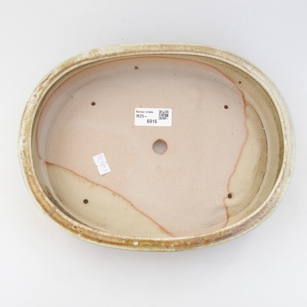 Ciotola bonsai in ceramica 27 x 21 x 5 cm, verde