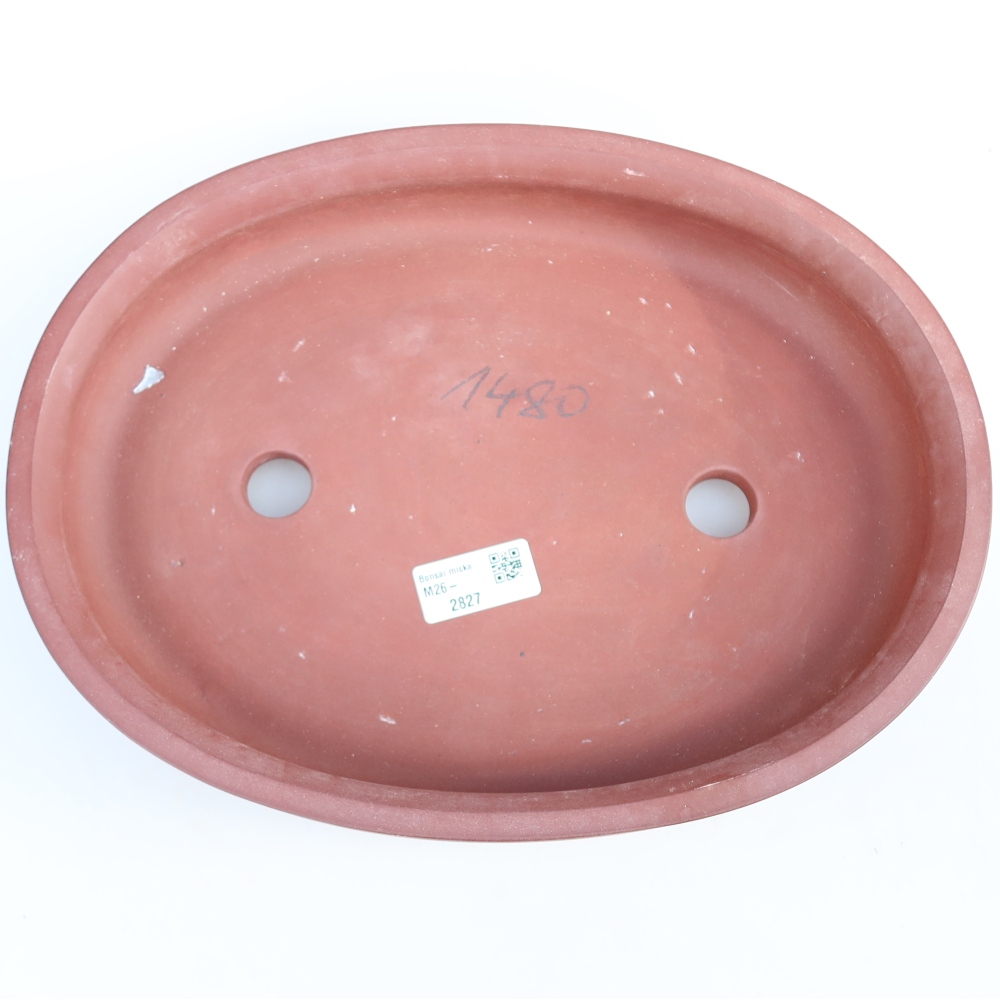 Ciotola in ceramica  31 x 23,5 x 5,5 cm, colore mattone
