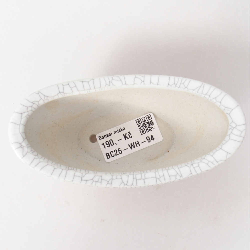 Ciotola bonsai in ceramica 12,5 x 6,5 x 5,5 cm, colore raku