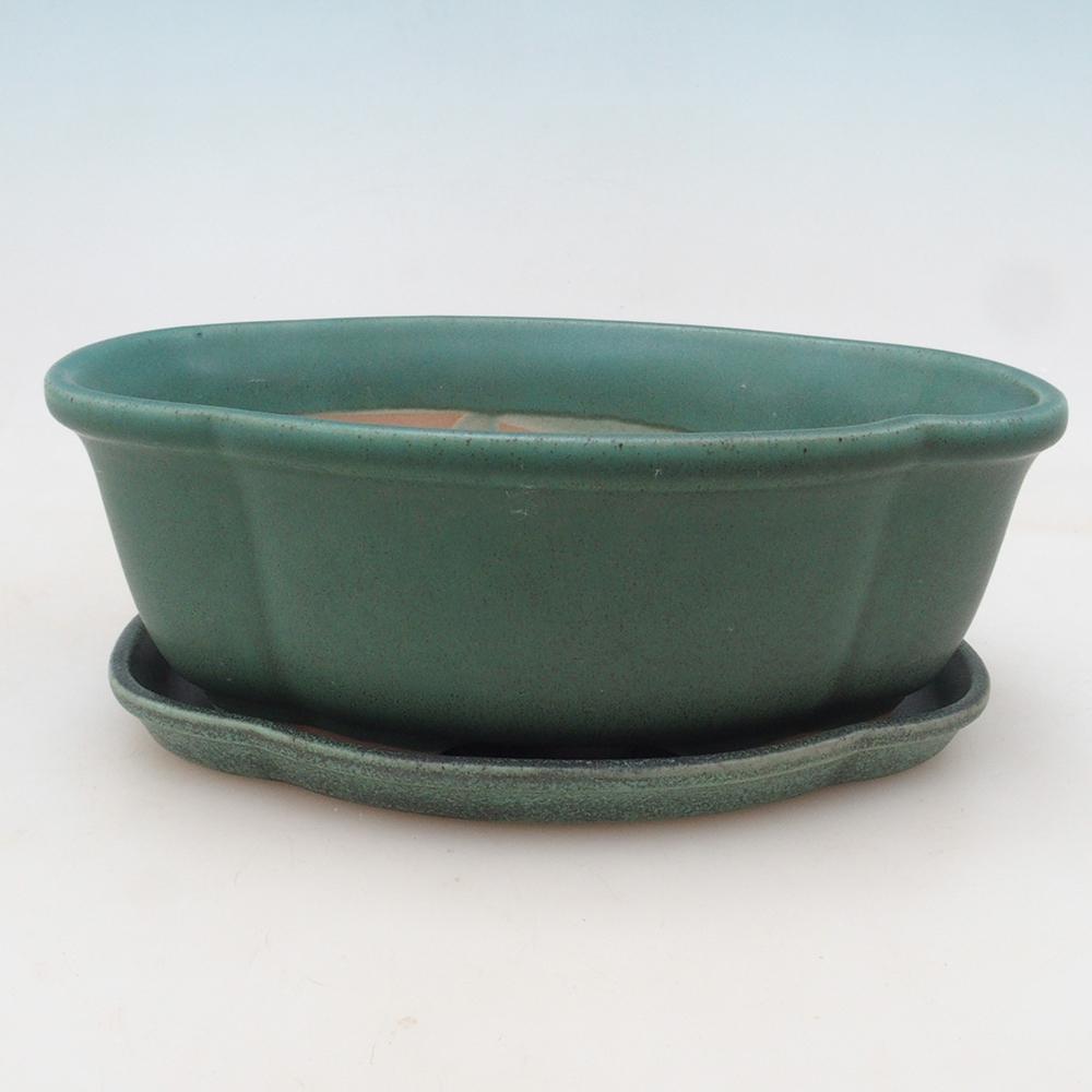 Ciotola bonsai + piattino H75 - verde