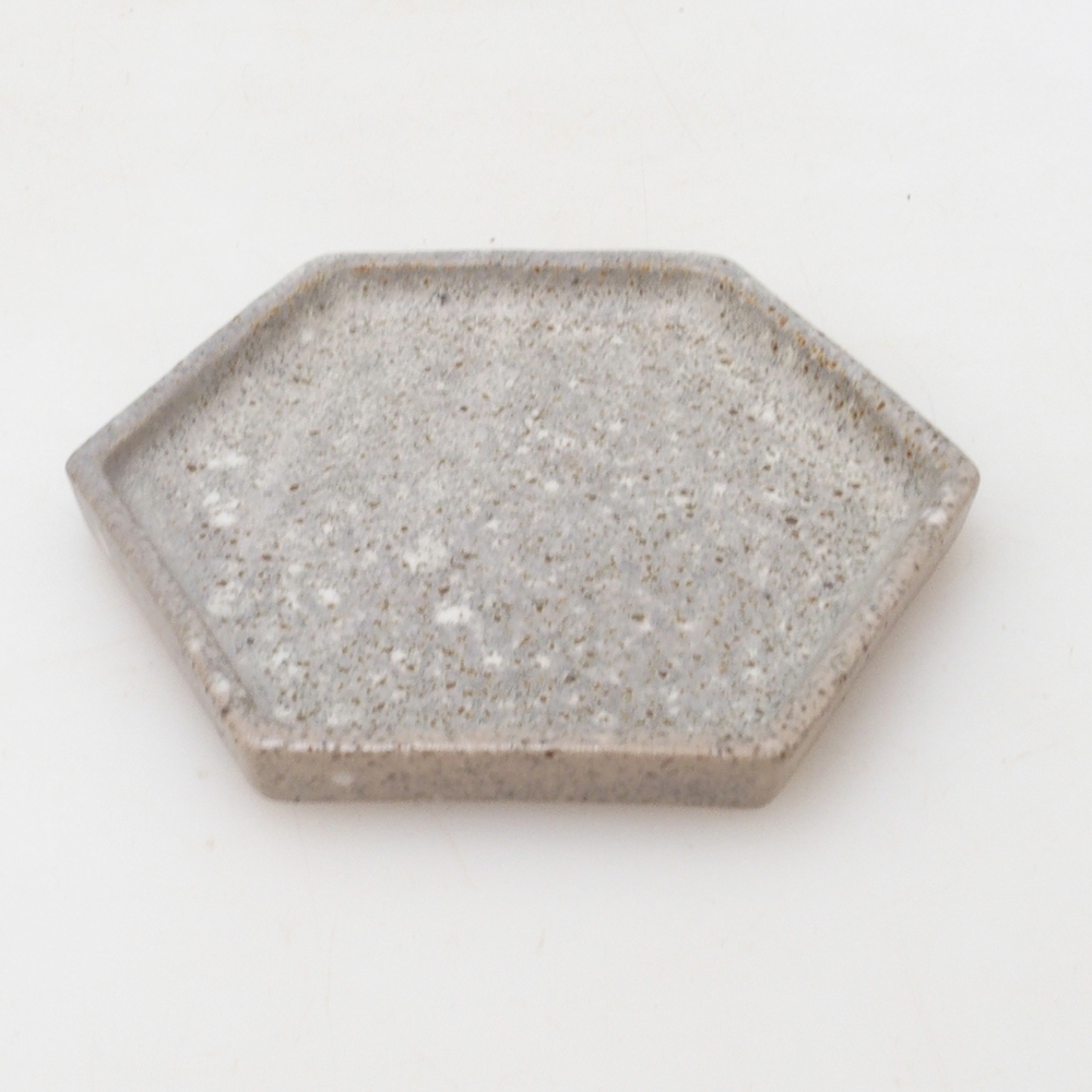 Bonsai esagonale D3 - 11 x 9,5 x 1 cm - beige