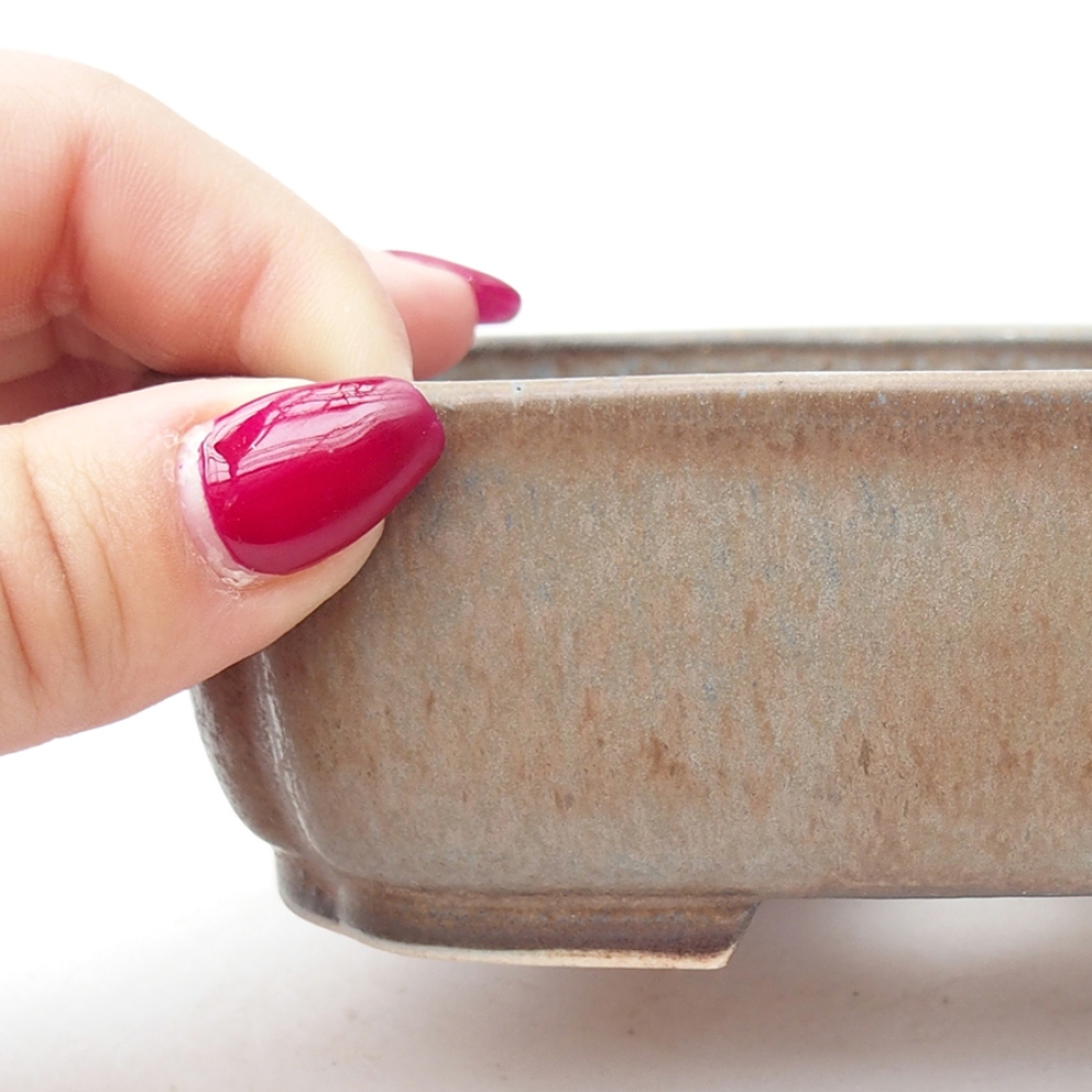 Ciotola bonsai in ceramica 13,5 x 12 x 4 cm, colore blu