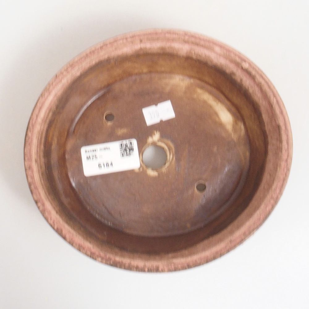 Ciotola per bonsai in ceramica 10 x 8,5 x 4 cm, marrone