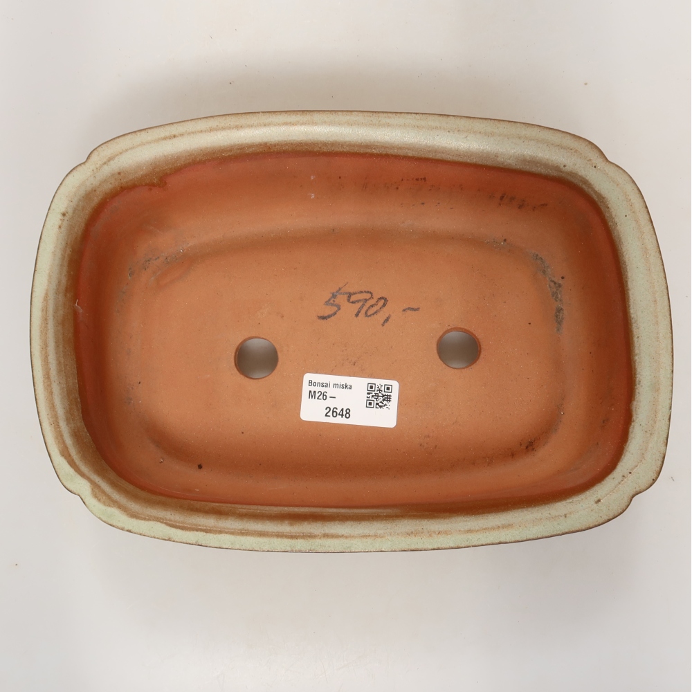 Ciotola in ceramica  24,5 x 17,5 x 6 cm, colore beige