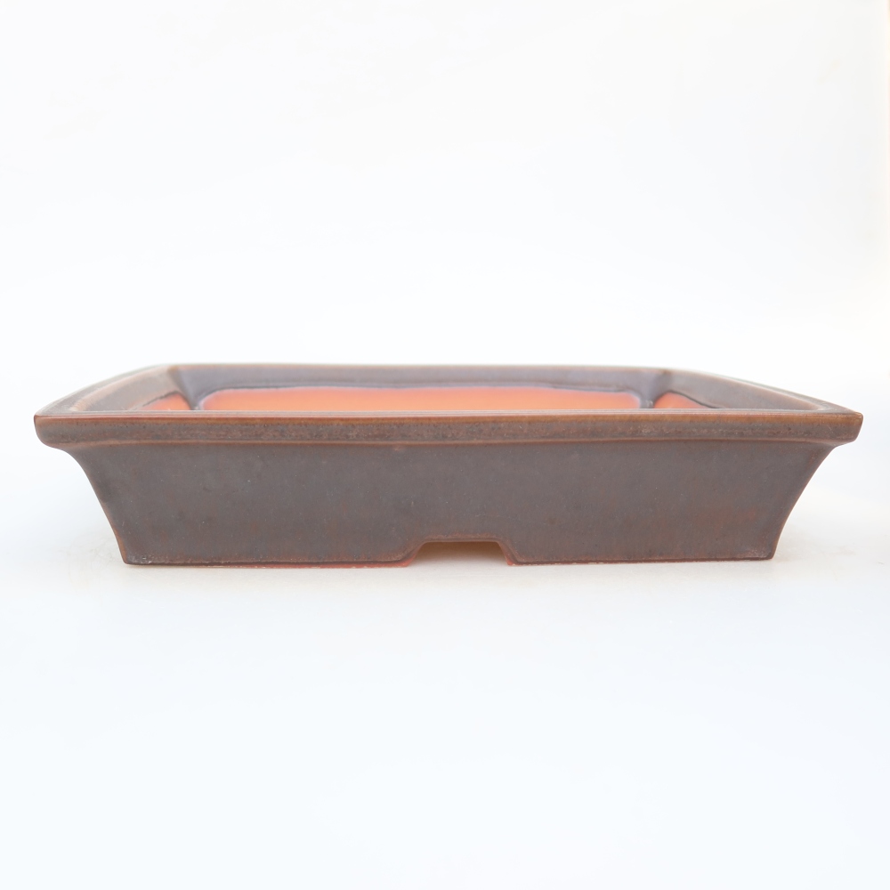 Ciotola in ceramica  26 x 20 x 5 cm, colore marrone