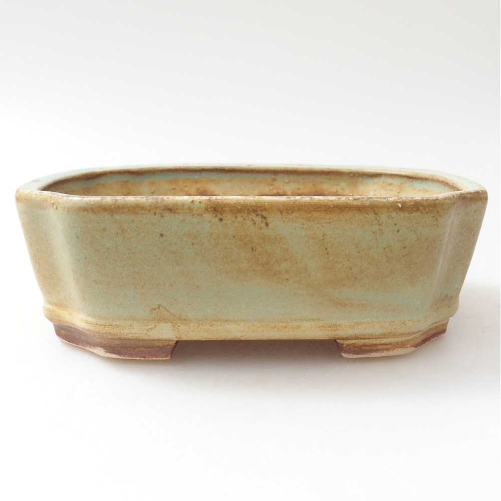 Ciotola bonsai in ceramica 14 x 12 x 4,5 cm, verde