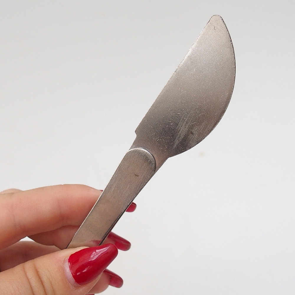 Spatola e pinzetta 22 cm - acciaio inox