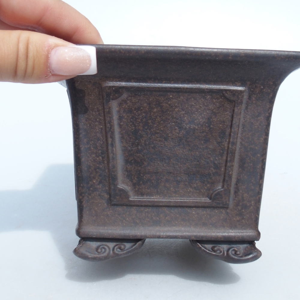 Ciotola 11,5 x 11,5 x 9 cm marrone ocra