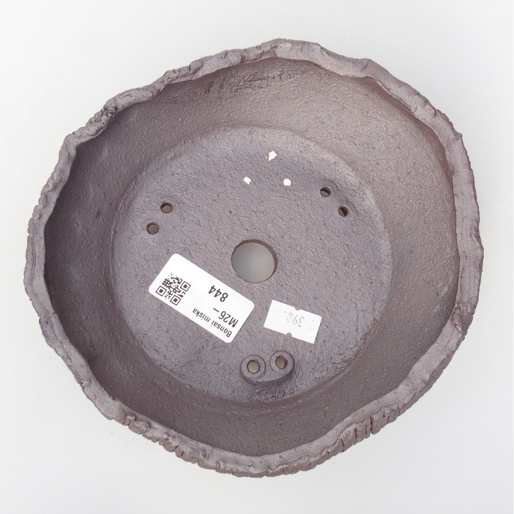 Ciotola bonsai in ceramica 17 x 16 x 6 cm, colore metallo