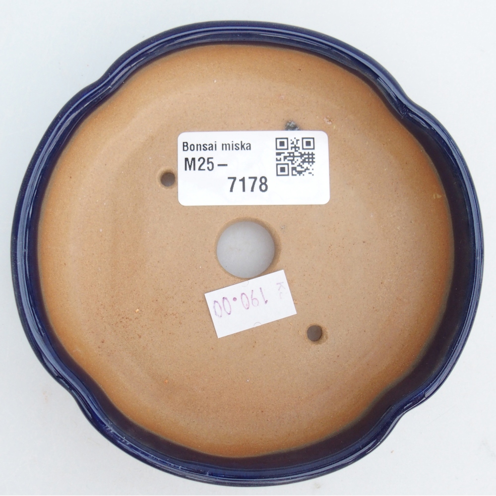 Ciotola bonsai in ceramica 26 x 26 x 8 cm, colore rosso