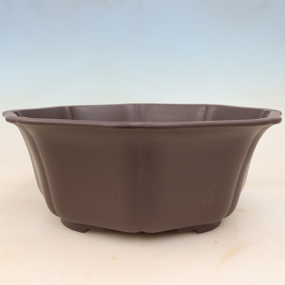 Vaso per bonsai in plastica MP-31 marrone - 39,5 x 37,5 x 14,5 cm