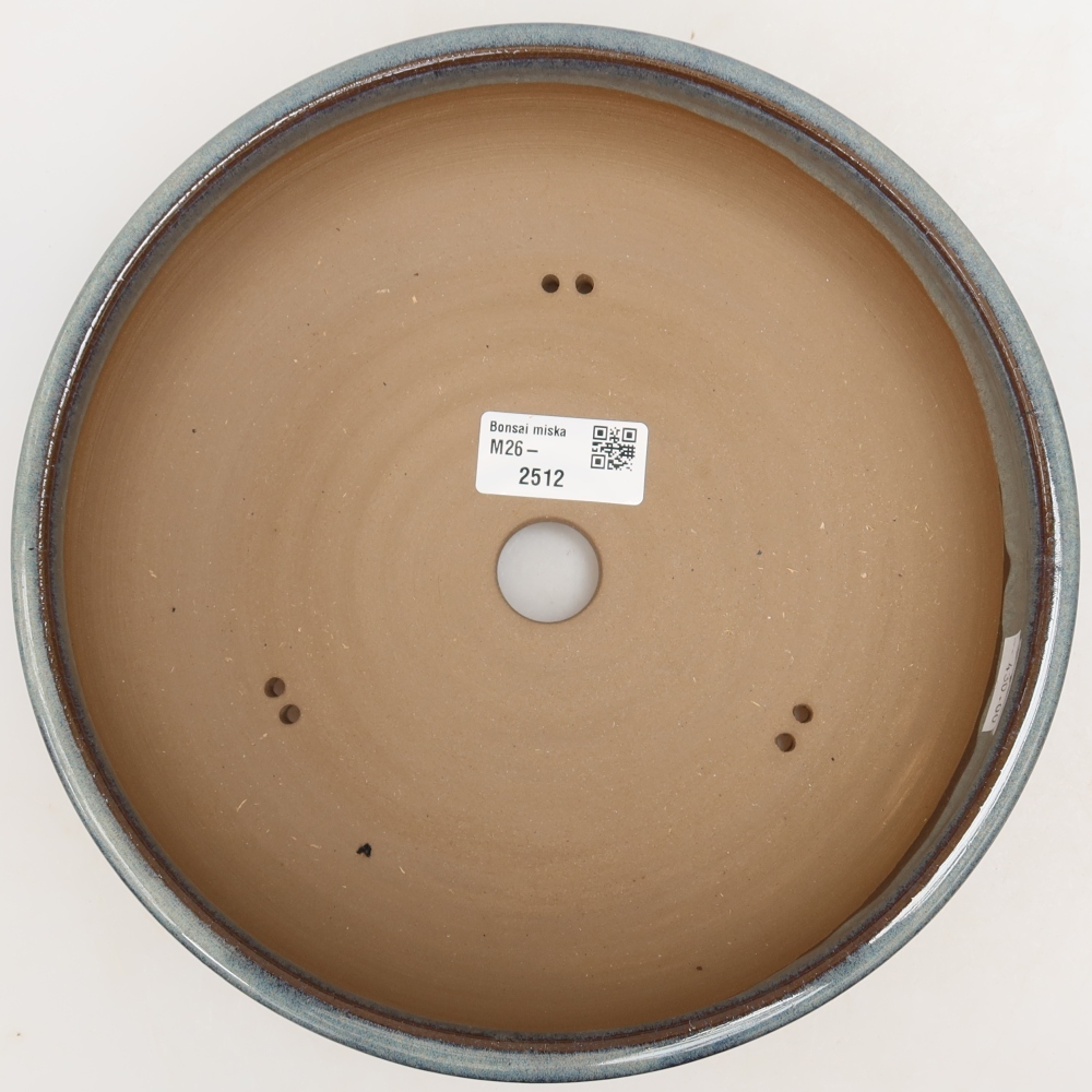 Vaso da bonsai in ceramica 22 x 22 x 6 cm, colore grigio