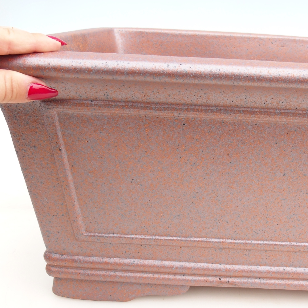 Ciotola bonsai in ceramica 52 x 37 x 20 cm , colore metallo - SOLO RITIRO PERSONALE o trasporto su pallet