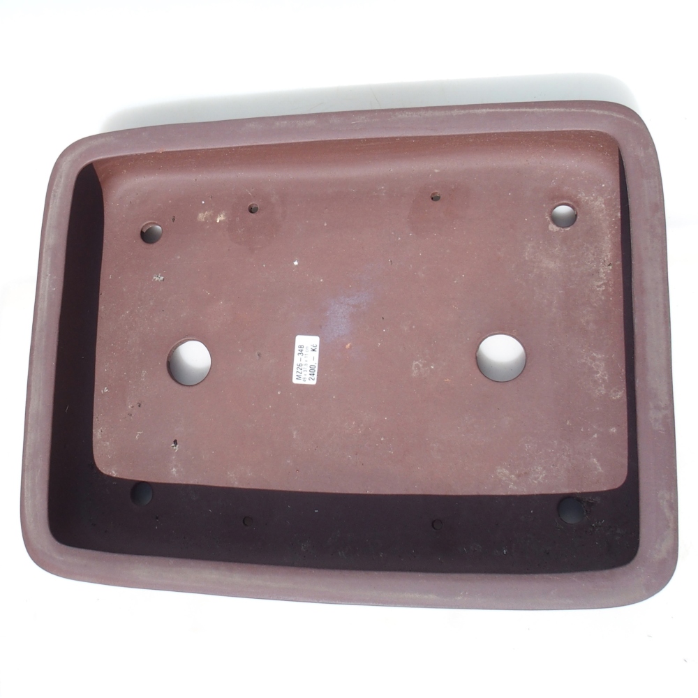 Ciotola per bonsai 49 x 37,5 x 11 cm - marrone