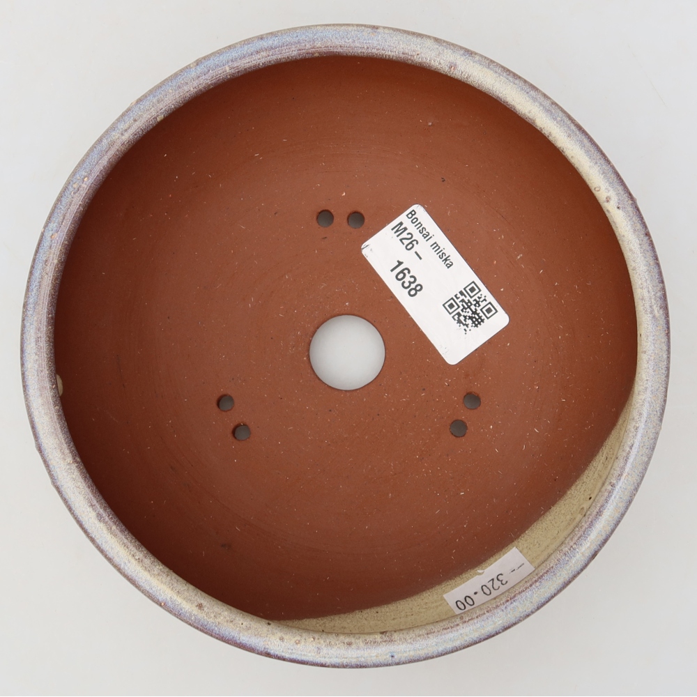 Vaso da bonsai in ceramica 14,5 x 14,5 x 5 cm, colore blu