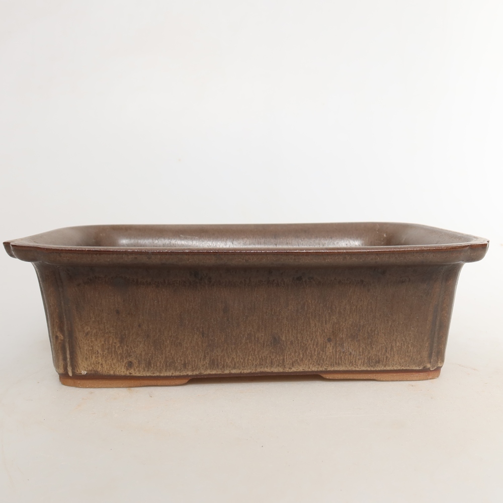 Ciotola in ceramica  20 x 15,5 x 5,5 cm, colore marrone