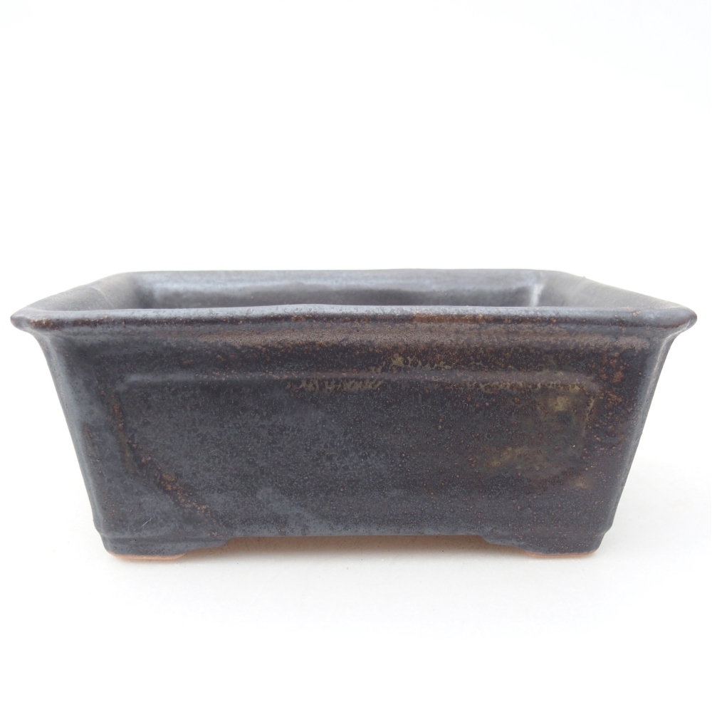 Ciotola per bonsai in ceramica 13,5 x 10 x 5,5 cm, marrone