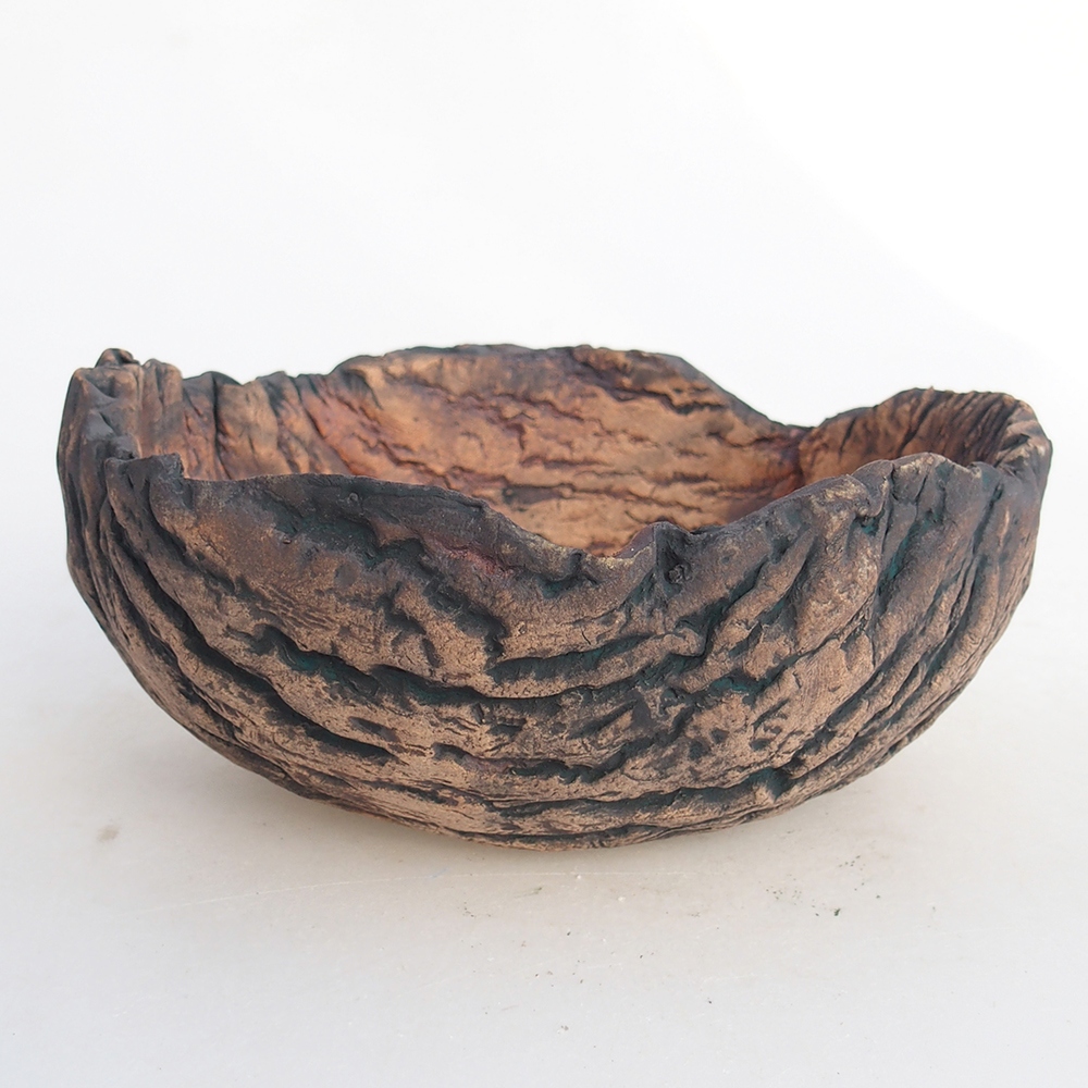 Conchiglia in ceramica 15,5 x 15,5 x 7 cm , colore verde