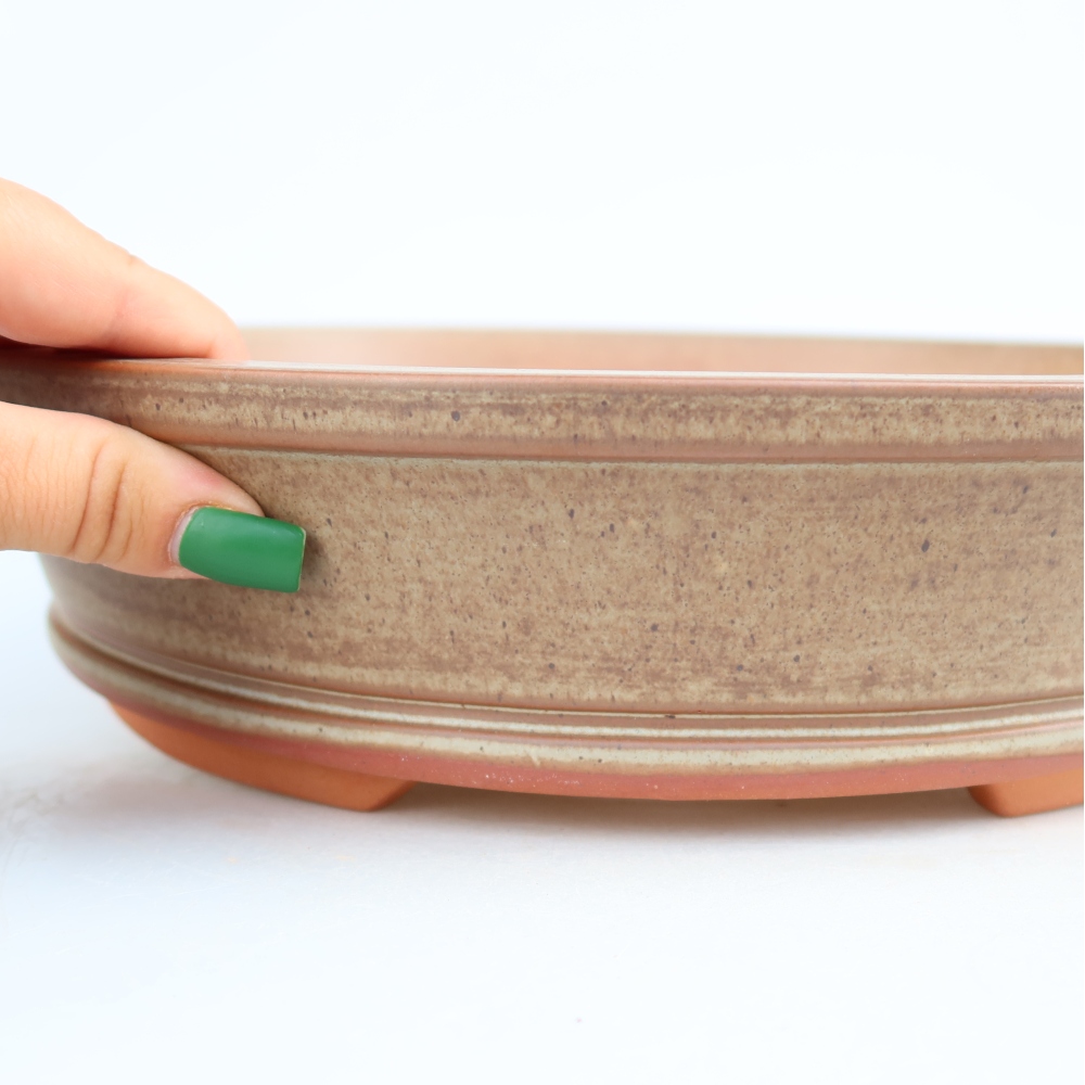 Ciotola in ceramica  30,5 x 30,5 x 7 cm, colore marrone