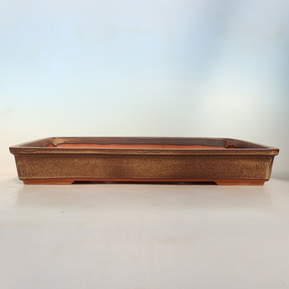 Ciotola in ceramica  45 x 29 x 6,5 cm, colore marrone
