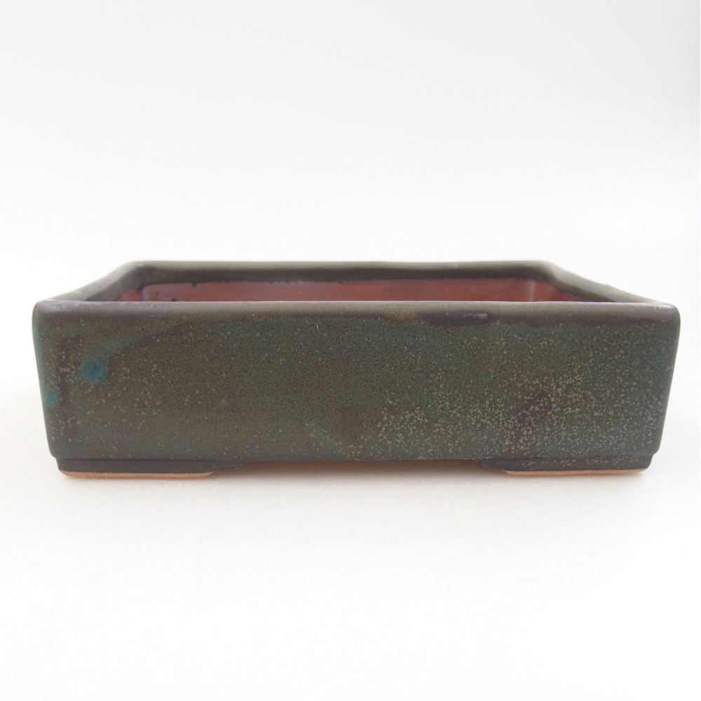 Ciotola bonsai in ceramica 13 x 9,5 x 4 cm, grigio