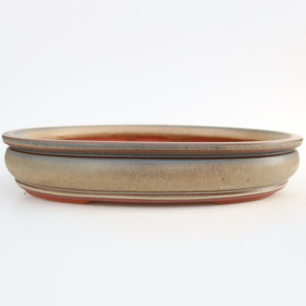 Ciotola in ceramica  31 x 23,5 x 5,5 cm, colore marrone