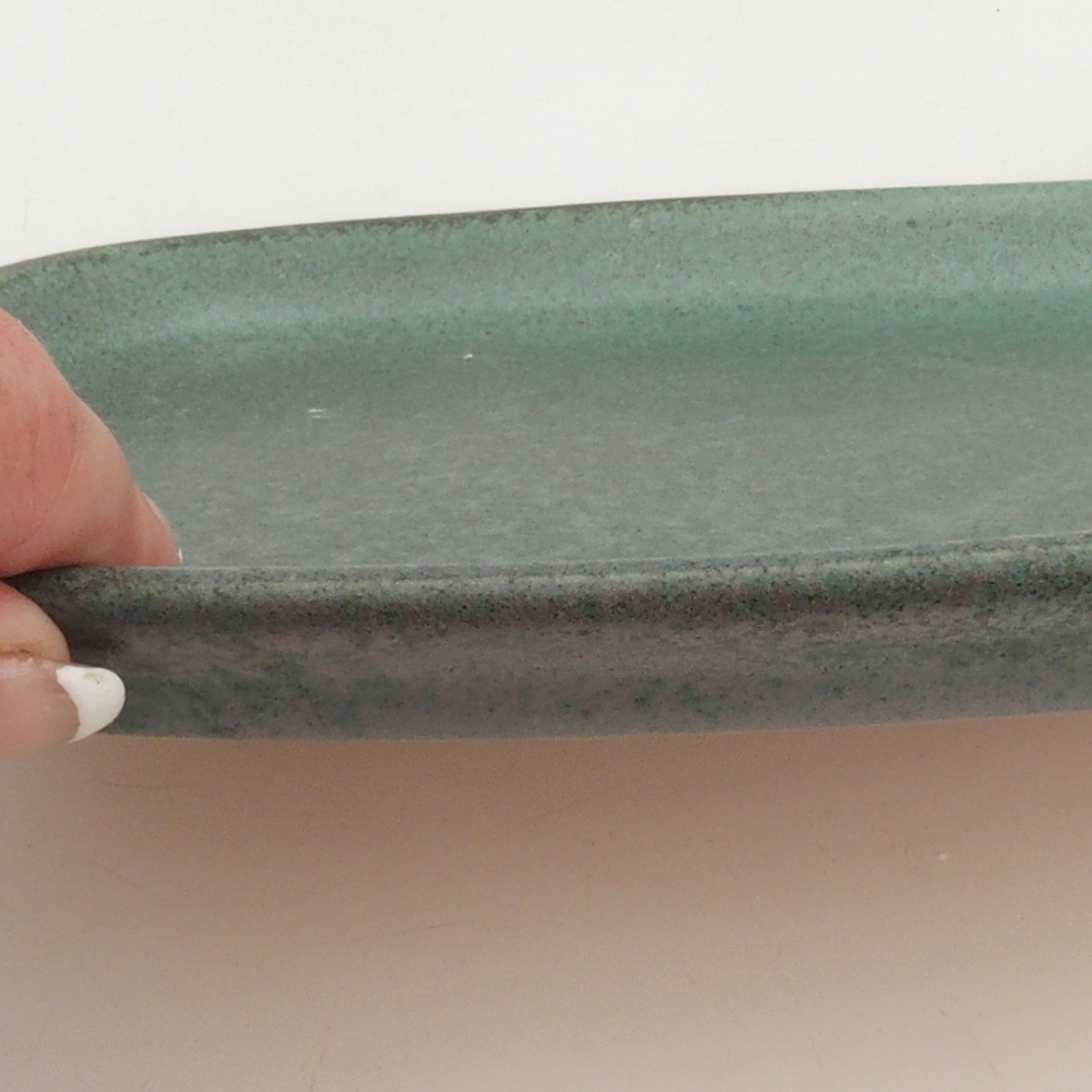 Piattino in ceramica H25 - 20,5 x 14,5 x 1,5 cm - verde