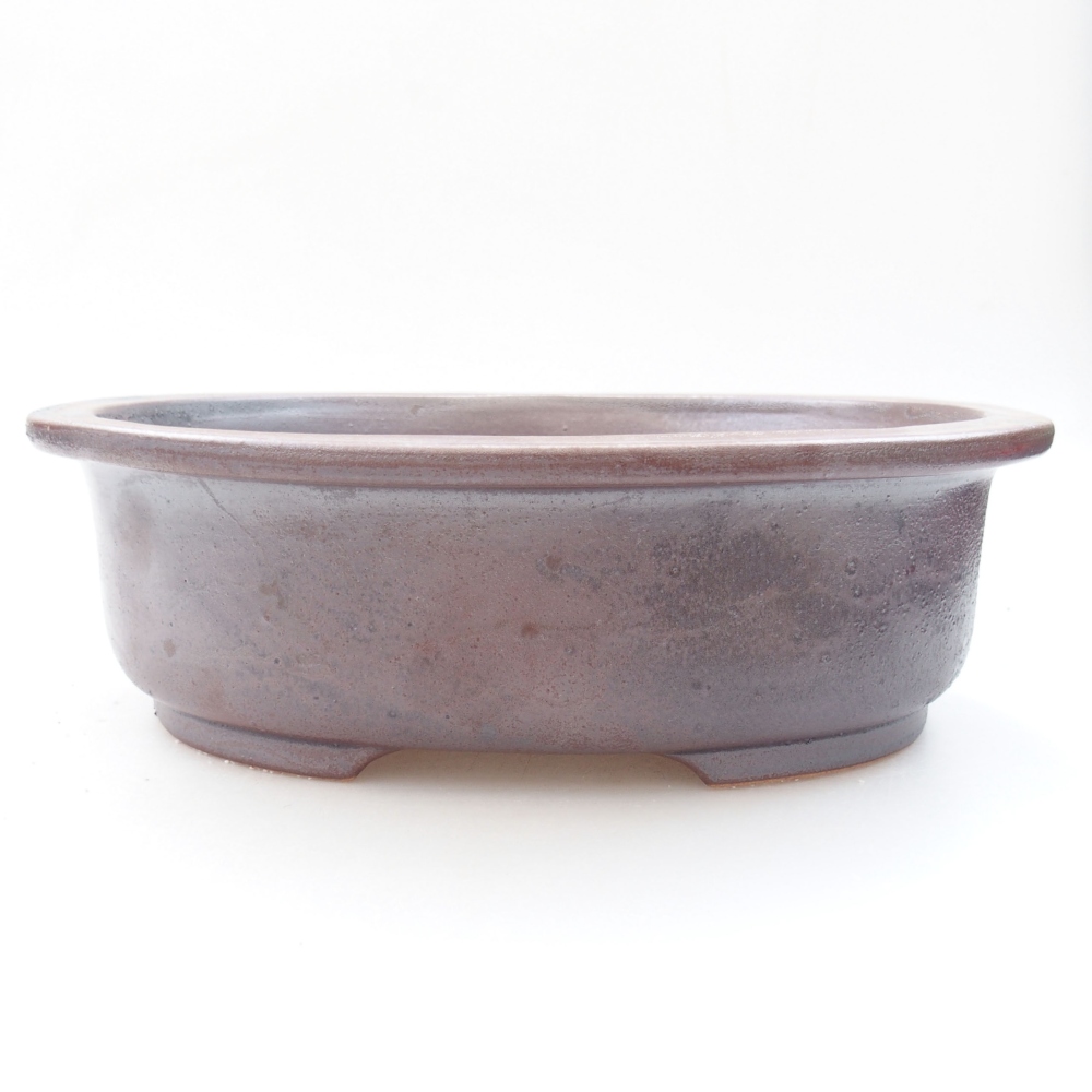 Ciotola per bonsai in ceramica 26 x 22 x 8 cm, marrone