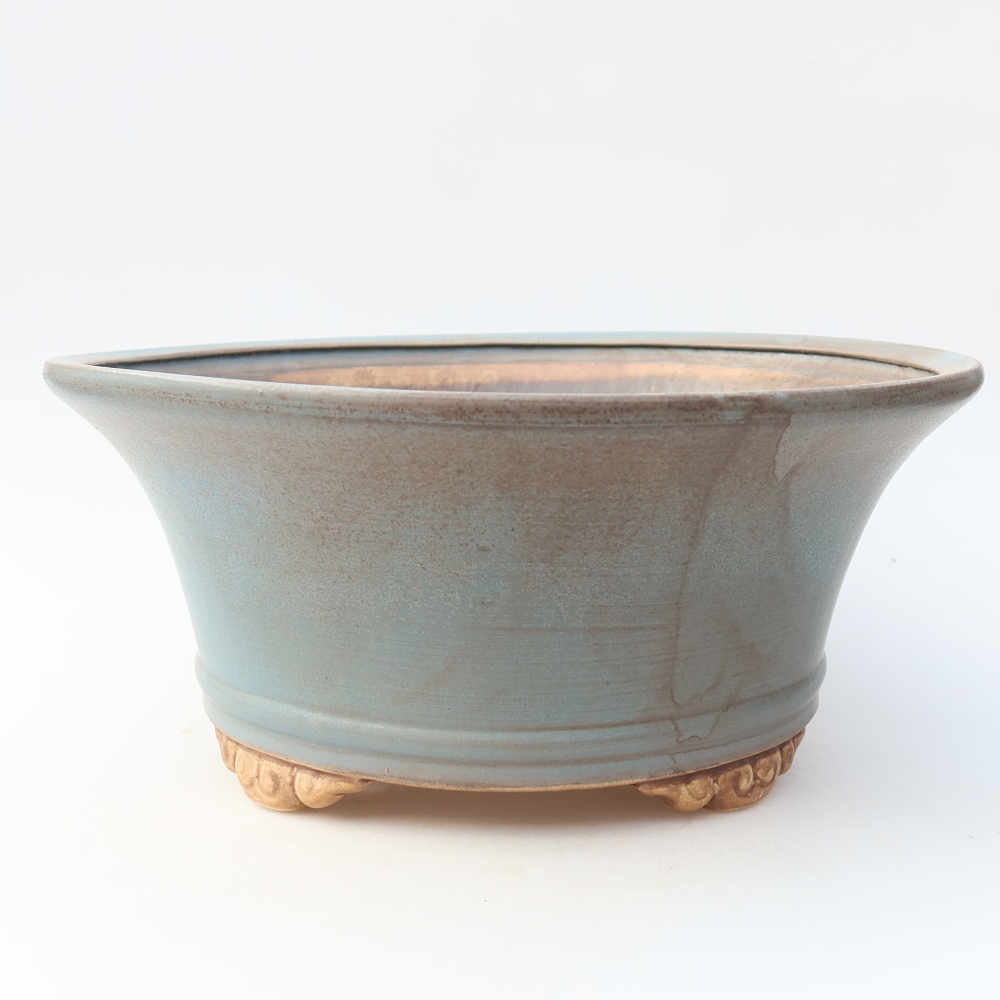 Ciotola bonsai in ceramica 29 x 29 x 12,5 cm, colore blu