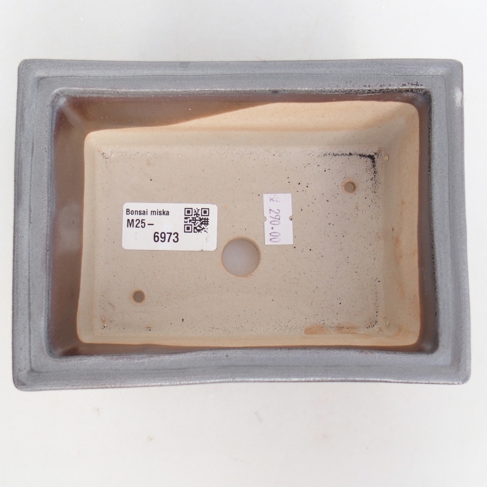 Ciotola bonsai in ceramica 26 x 26 x 8 cm, colore rosso