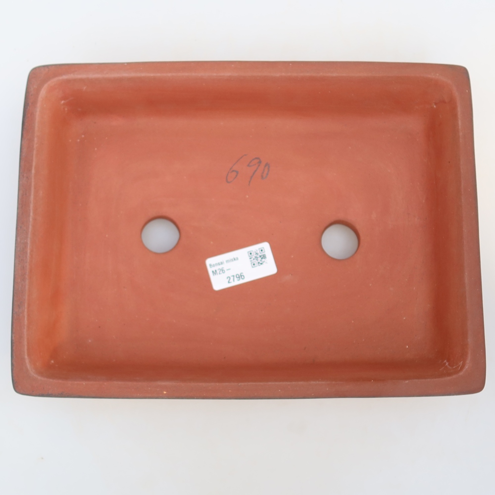Ciotola in ceramica  26 x 20 x 5 cm, colore mattone