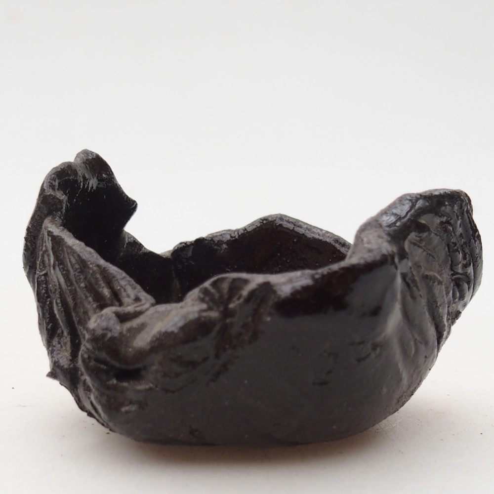 Conchiglia in ceramica 7 x 7 x 5 cm , colore nero